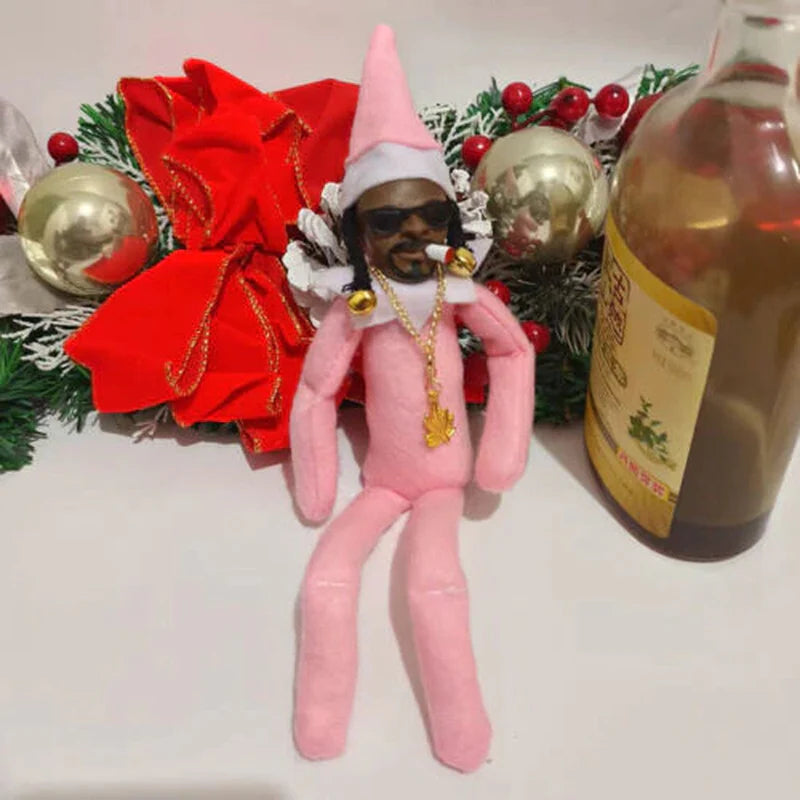 Snoop on a Stoop Christmas Elf Doll - Whimsical Home Decoration & Perfect Holiday Gift!