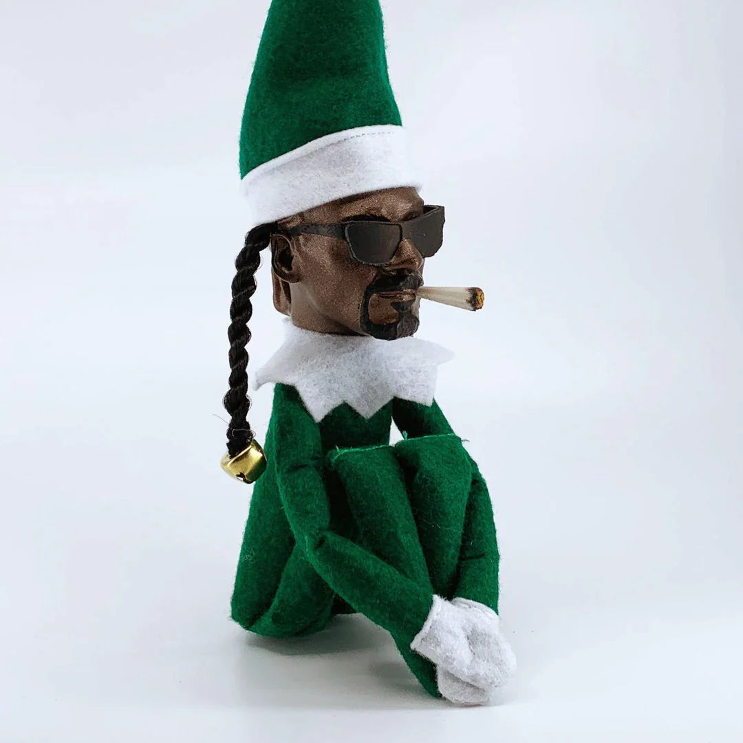 Snoop on a Stoop Christmas Elf Doll - Whimsical Home Decoration & Perfect Holiday Gift!