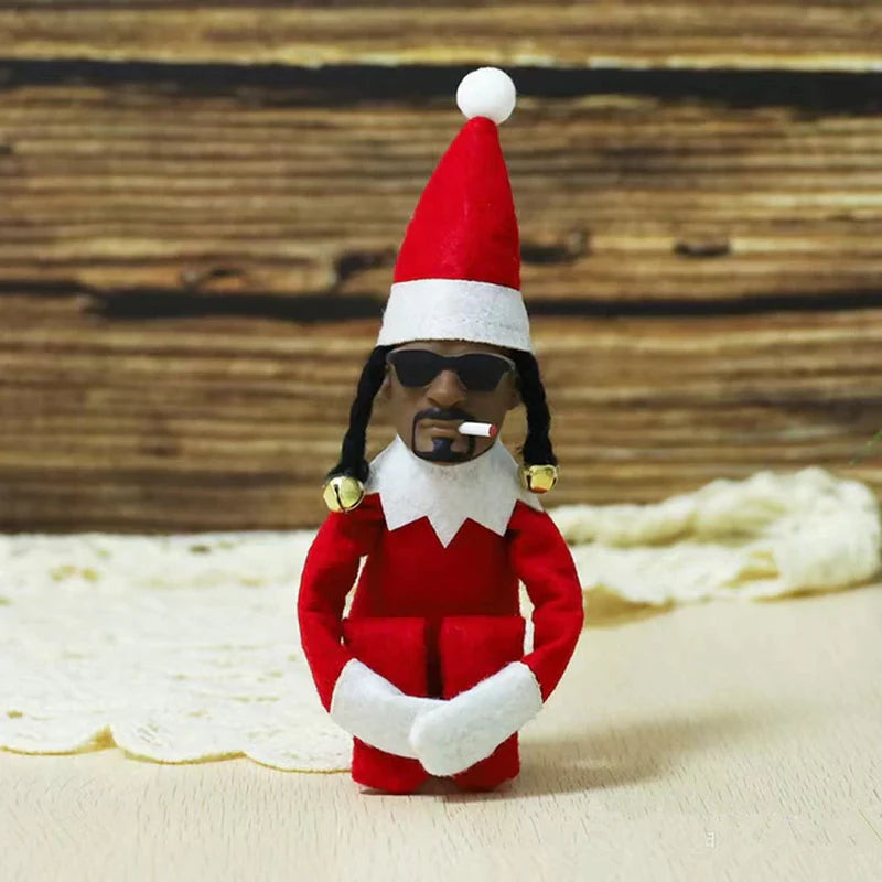 Snoop on a Stoop Christmas Elf Doll - Whimsical Home Decoration & Perfect Holiday Gift!