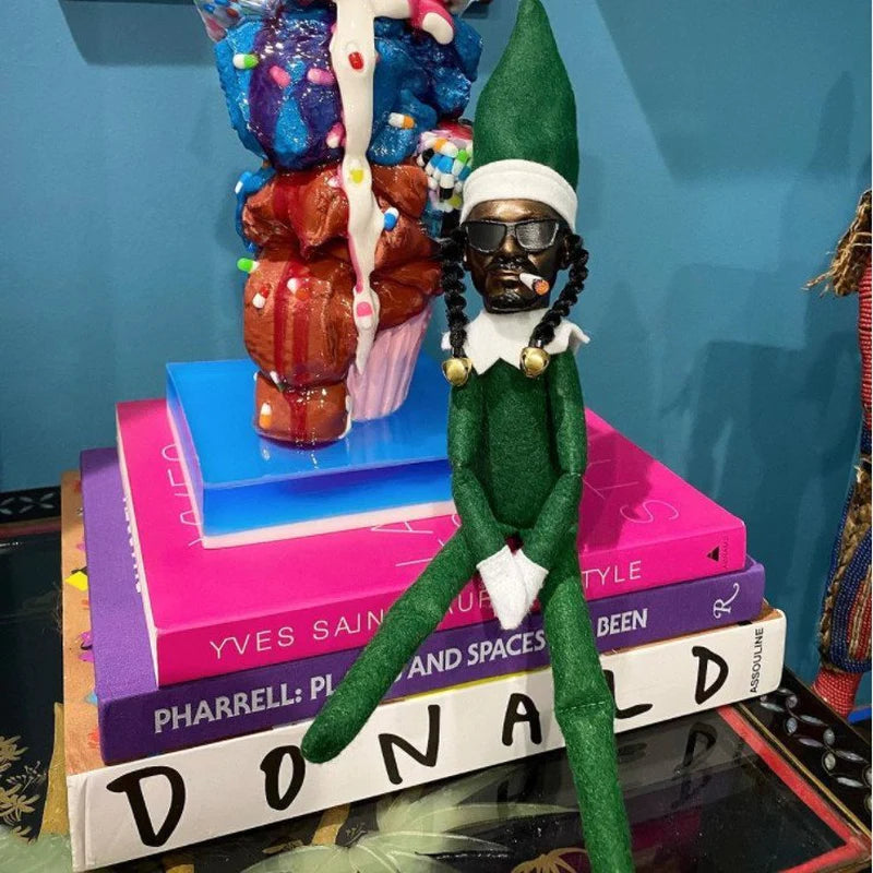 Snoop on a Stoop Christmas Elf Doll - Whimsical Home Decoration & Perfect Holiday Gift!