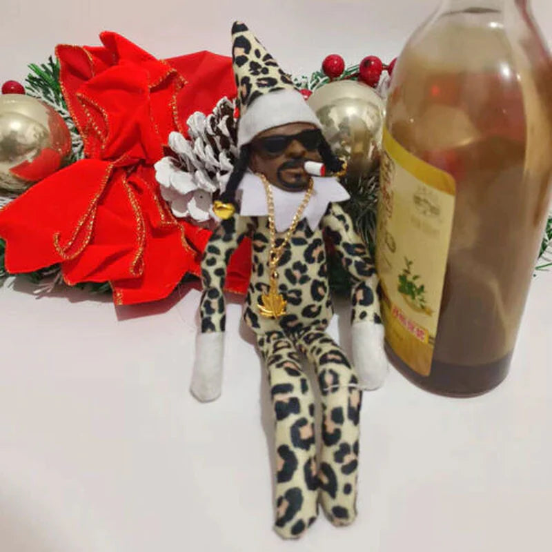 Snoop on a Stoop Christmas Elf Doll - Whimsical Home Decoration & Perfect Holiday Gift!