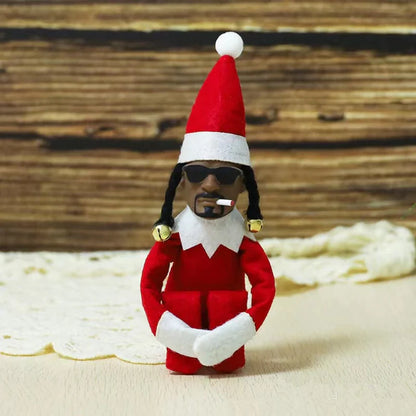Snoop on a Stoop Christmas Elf Doll - Whimsical Home Decoration & Perfect Holiday Gift!